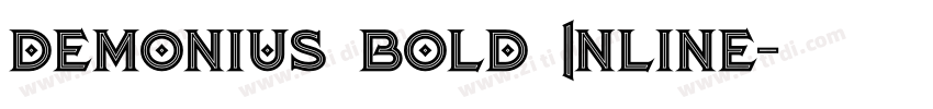Demonius Bold Inline字体转换